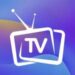 La aplicación TV Mix APK se abre en un teléfono móvil y se muestra la interfaz principal.