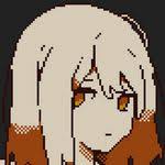 Retrato de personaje anime pixelado de Refind Self APK.